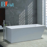 1.7米浴缸独立式长方形人造石/琦美石双人普通浴盆亚克力浴缸