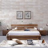 水曲柳 实木床 1.8米1.5米东南亚风格 榻榻米床 双人床 三包到家