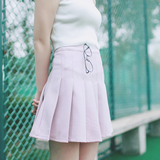 空气猫|夏季新款 甜美日系学院风 纯色多码百褶裙半身裙女短裙