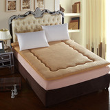 宿舍床垫90cm1.2m羊羔绒床垫可折叠柔软加厚榻榻米床垫1.5米特价