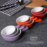 创意调料碟陶瓷调味碟餐具布丁碟杯烘焙模具带把小蛋糕碗酱料碟
