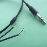 3.5mm 3极插头带线入耳式 耳机DIY维修线材剪线单元修复更换配件