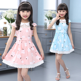 中童女童夏装大童女装10岁韩国12儿童女孩裙子15小学生纯棉连衣裙