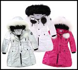 韩国twinkids小木马童装 2015冬款女童长款棉服外套 专柜正品代购