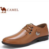 CAMEL/骆驼品牌正品名牌休闲鞋皮鞋男鞋真皮英伦商务系带圆头夏季