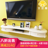 创意小多功能简约装饰墙上置物架卧室机顶盒隔板抽屉高壁挂电视柜