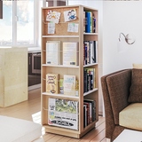实木书柜储物展示收纳柜陈列柜饰品柜时尚置物柜层架简易书架桌上