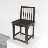 晚清民国 榉木 梳背椅 笔杆椅 苏工明式 靠背椅