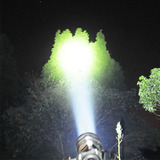 朗圣达打猎强光手电筒便携LED大光斑照鸟可充电远射L2黄光探照灯