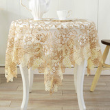 欧式圆桌布玻璃纱布艺桌布茶几布茶几垫台布餐桌垫蕾丝桌布