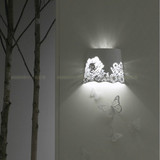 简约现代设计师的灯Karman客厅餐厅卧室床头鲜花蝴蝶壁灯创意个性