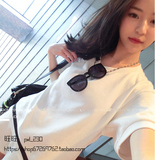韩国代购2016休闲运动套装女夏季宽松短裤短袖T恤纯棉两件套女装