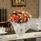 新品家居装饰陶瓷花瓶客厅餐桌摆件现代简约风格宜家纯白花器花插