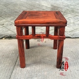 老红木家具 老挝大红酸枝方凳 交趾黄檀换鞋凳 矮凳现货