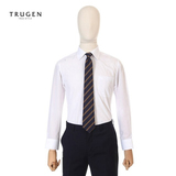 160723春款韩国TRUGEN专柜代购男士纯色条纹时尚长袖衬衫白色