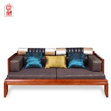 匠人 东南亚家具水曲柳实木罗汉床 新中式现代罗汉沙发榻三件套