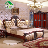 豪华欧式法式套房深色卧室家具五六件套组合衣柜妆台1.8米双人床