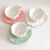 优质欧式陶瓷咖啡杯碟英式茶具陶瓷下午茶杯美丽樱花杯情侣水杯子