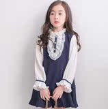 现货韩国童装女童正品代购进口BerryBerry蕾丝小童大童秋款连衣裙