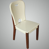 实木餐椅简约现代钢琴烤漆拆装椅子家用客厅座椅酒店椅咖啡厅椅子