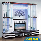 现代中式电视柜电视背景墙柜子/客厅多功能音响电视组合柜子O124C