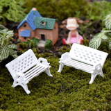 多肉苔藓微景观椅子摆件 苔藓DIY迷你塑胶椅子模型 沙盘椅子道具