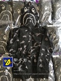 【国内现货秒发】BAPE EX IT店铺限定 黑迷彩3m反光鲨鱼卫衣