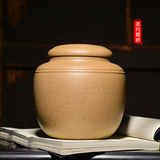 紫砂茶叶罐 大号存储罐 手工陶瓷密封罐 茶叶包装盒 精品普洱茶罐