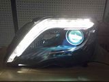 龙锋 13新款奔驰GLK300改装LED日行灯转向灯双光透镜氙气大灯总成