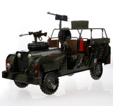 铁皮汽车模型摆件 二战军车 JEEP吉普铁艺车模型 复古道具装饰品