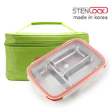 韩国进口 304不锈钢饭盒 学生成人密封分格 儿童餐盘 保温便当盒