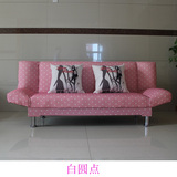 宜居布艺简易沙发床1.2可折叠沙发床1.8米懒人沙发1.5两用出租房