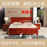 实木床头板松木橡木欧式烤漆床头板床靠背板儿童床头板韩式床头