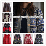 2016秋冬日本制Vintage复古古着孤品森女羊毛衣开衫北欧风针织