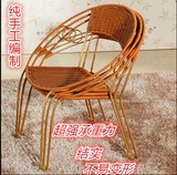 特价藤椅小藤椅子靠背凳户外儿童靠背椅时尚铁艺喝茶椅成人小凳子