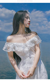 夏季新款高档原创重工刺绣性感露背白色长裙复古连衣裙度假仙女裙