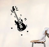 乐器店创意个性贴纸音乐学校教室墙贴培训琴行装饰乐器贴画吉他