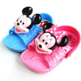 儿童节夏新迪士尼专柜正品米奇男童女童凉鞋宝宝儿童拖鞋 沙滩鞋