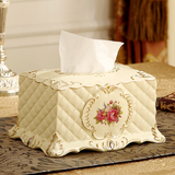 欧式纸巾盒奢华客厅 高档创意餐桌茶几陶瓷纸抽盒抽纸盒复古摆件