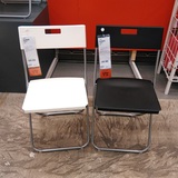 宜家代购IKEA 冈德尔 折叠椅 椅子 餐椅 塑料椅 靠背椅 白色/黑色