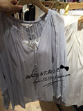 日本代购 COCO DEAL 4月 新款V领领口系带雪纺衫
