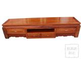 缅甸花梨木电视柜储物柜 大果紫檀实木客厅中式地柜2.2米红木家具
