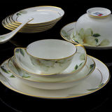 景德镇陶瓷器碗碟套装餐具60头骨瓷碗盘高档中式家用碗筷结婚礼品