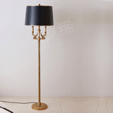 美式个性简约纯铜铜灯 全铜卧室台灯落地灯 欧式创意客厅床头灯具