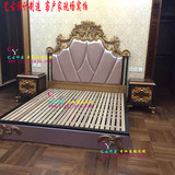 欧式床 美式高档实木床 真皮公主床 1.8米卧室结婚双人床高端定制