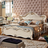 欧式床深色床 一款两色1.8 实木 韩式床高箱储物公主田园大床婚床