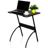 慧乐家外贸正品欧式创意黑色简约落地笔记本电脑桌卧室简易小书桌