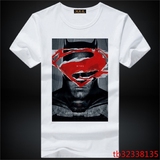蝙蝠侠大战超人3DMAX电影动漫短袖夏季新款男女情侣衫周边t恤包邮