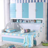 环保衣柜床子母床多功能储物床儿童床男孩公主双层床组合单人床
