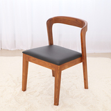 北欧家具实木餐椅日式宜家餐桌椅子水曲柳木质简约设计师咖啡厅椅